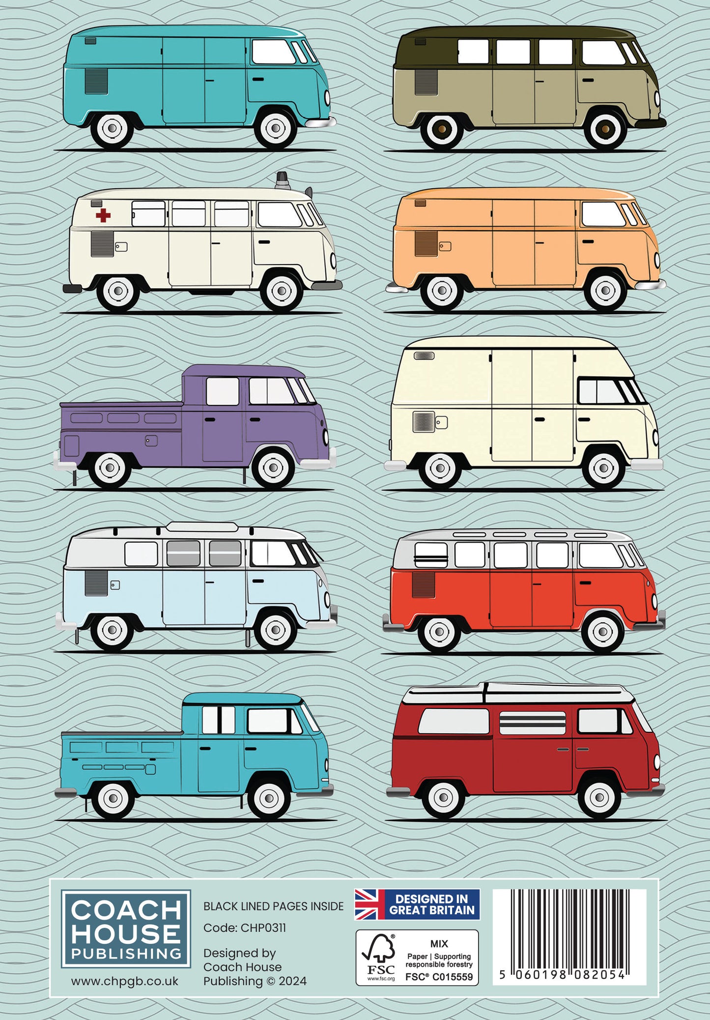 Camper Van Hardback Notebook (A5 120 pages lined)