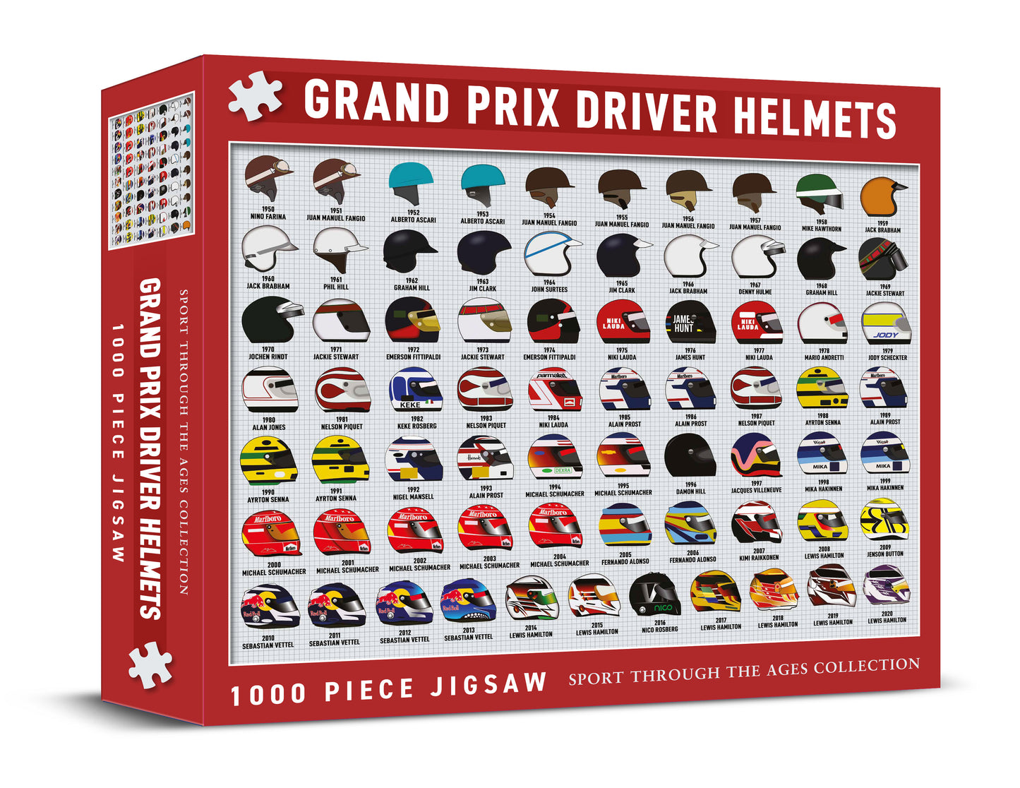 Grand Prix Driver Helmets 1000 Piece Jigsaw