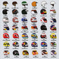 Grand Prix Driver Helmets Greetings Card (150x150 Blank)