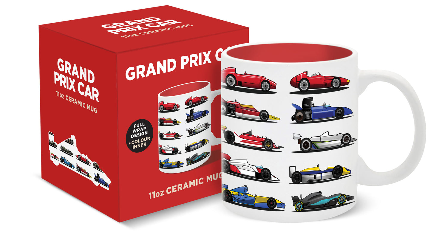 Grand Prix Cars Ceramic Mug 11oz (MINIMUM ORDER QUANTITY x 4 UNITS)