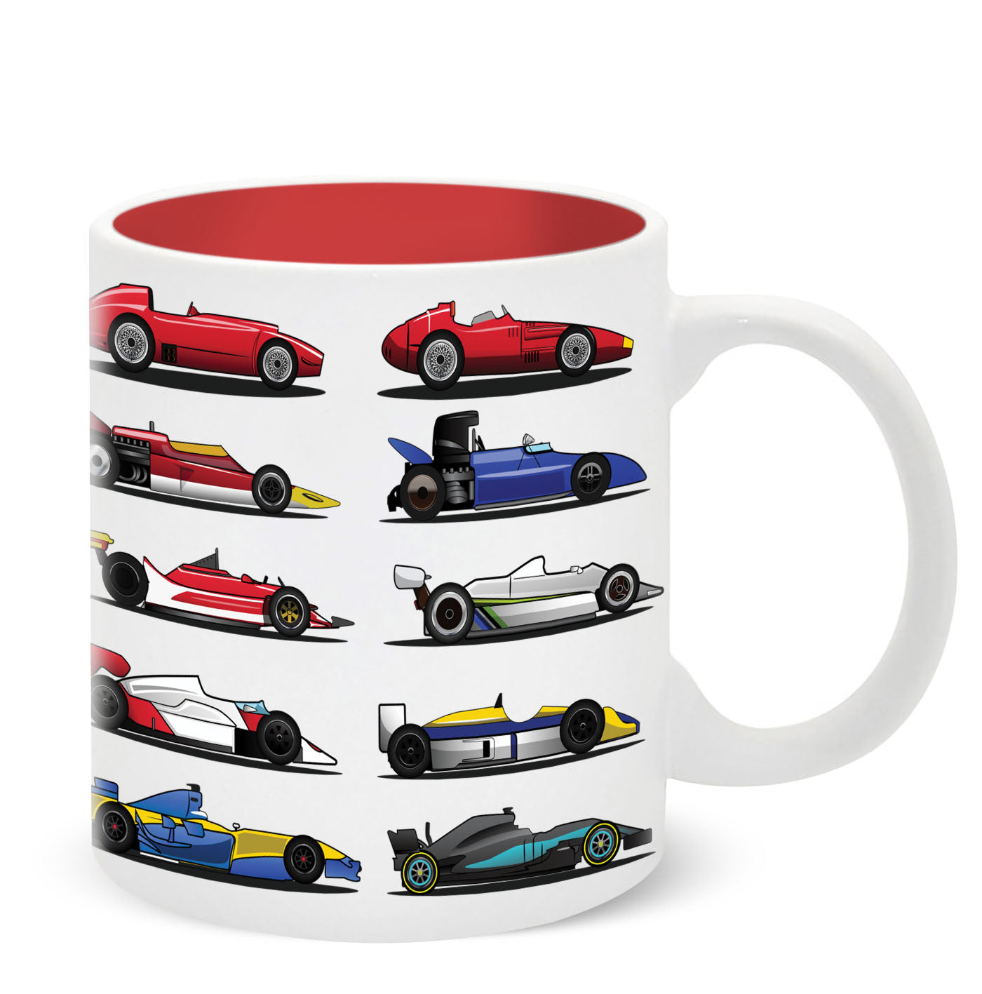 Grand Prix Cars Ceramic Mug 11oz (MINIMUM ORDER QUANTITY x 4 UNITS)