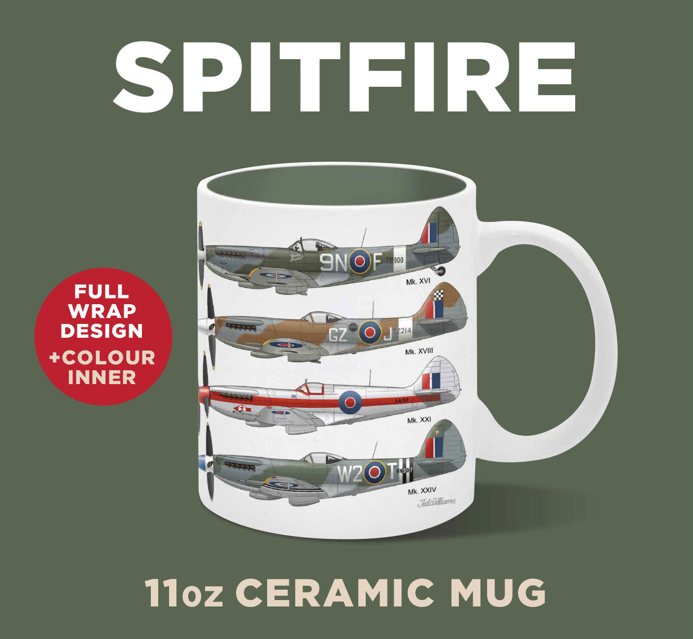 Spitfire Ceramic Mug (MINIMUM ORDER QUANTITY x 4 UNITS)