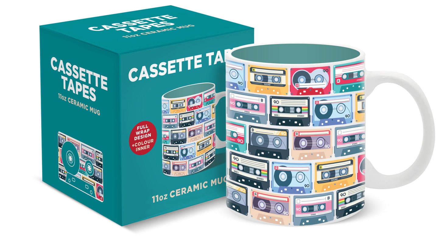 Cassette Tapes Ceramic Mug 11oz (MINIMUM ORDER QUANTITY x 4 UNITS)