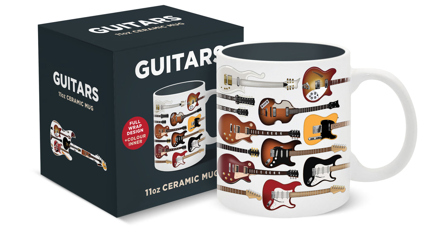 Guitars Ceramic Mug 11oz (MINIMUM ORDER QUANTITY x 4 UNITS)
