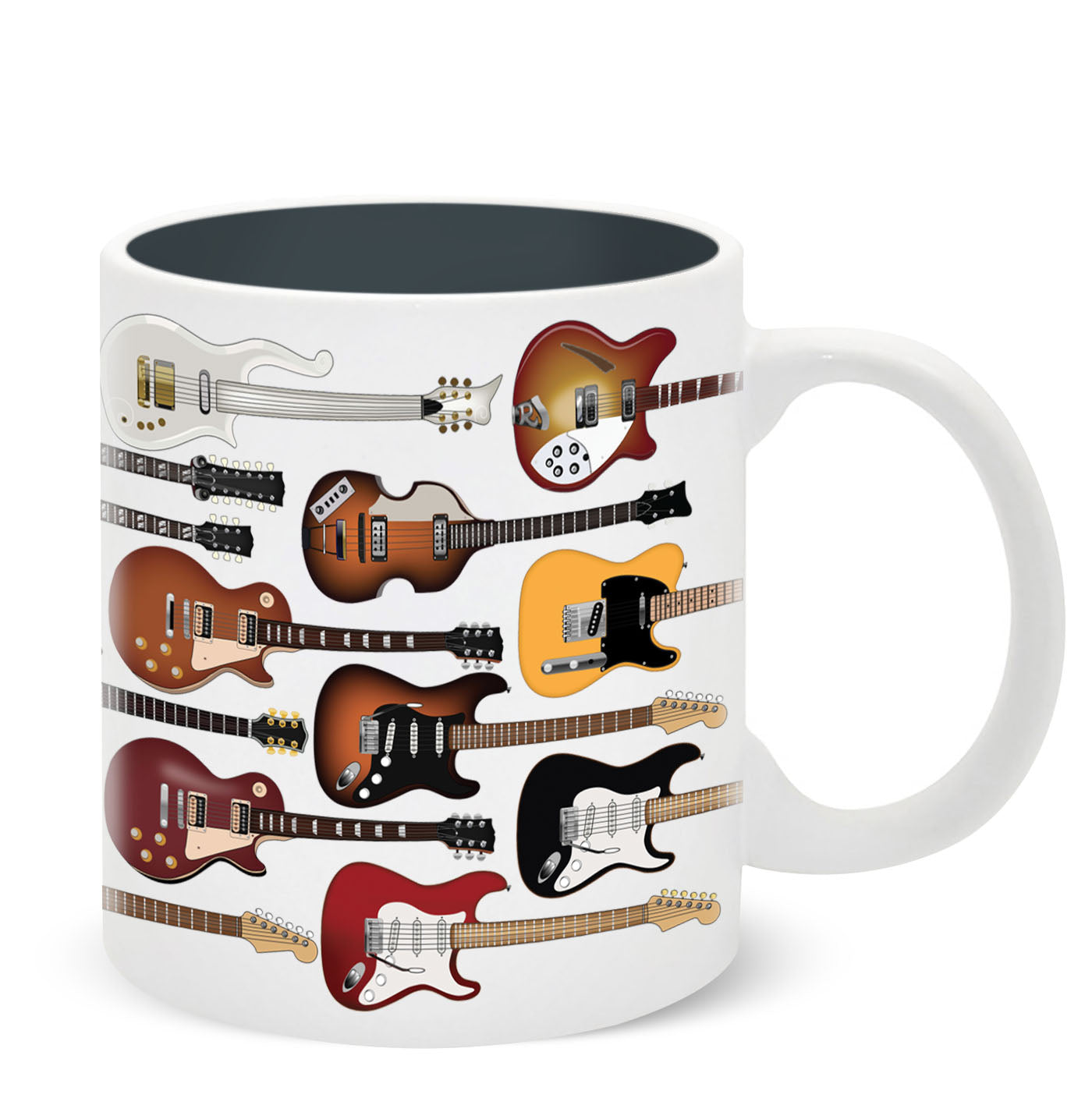 Guitars Ceramic Mug 11oz (MINIMUM ORDER QUANTITY x 4 UNITS)