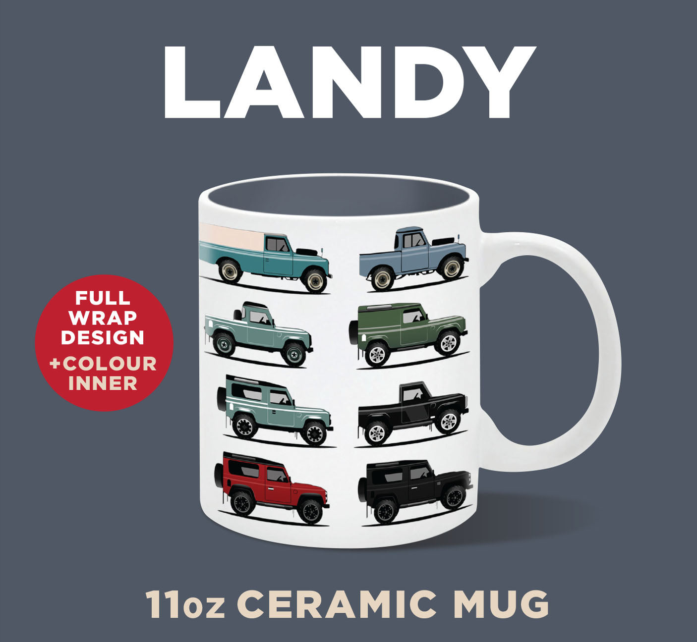 Landy Ceramic Mug 11oz (MINIMUM ORDER QUANTITY x 4 UNITS)