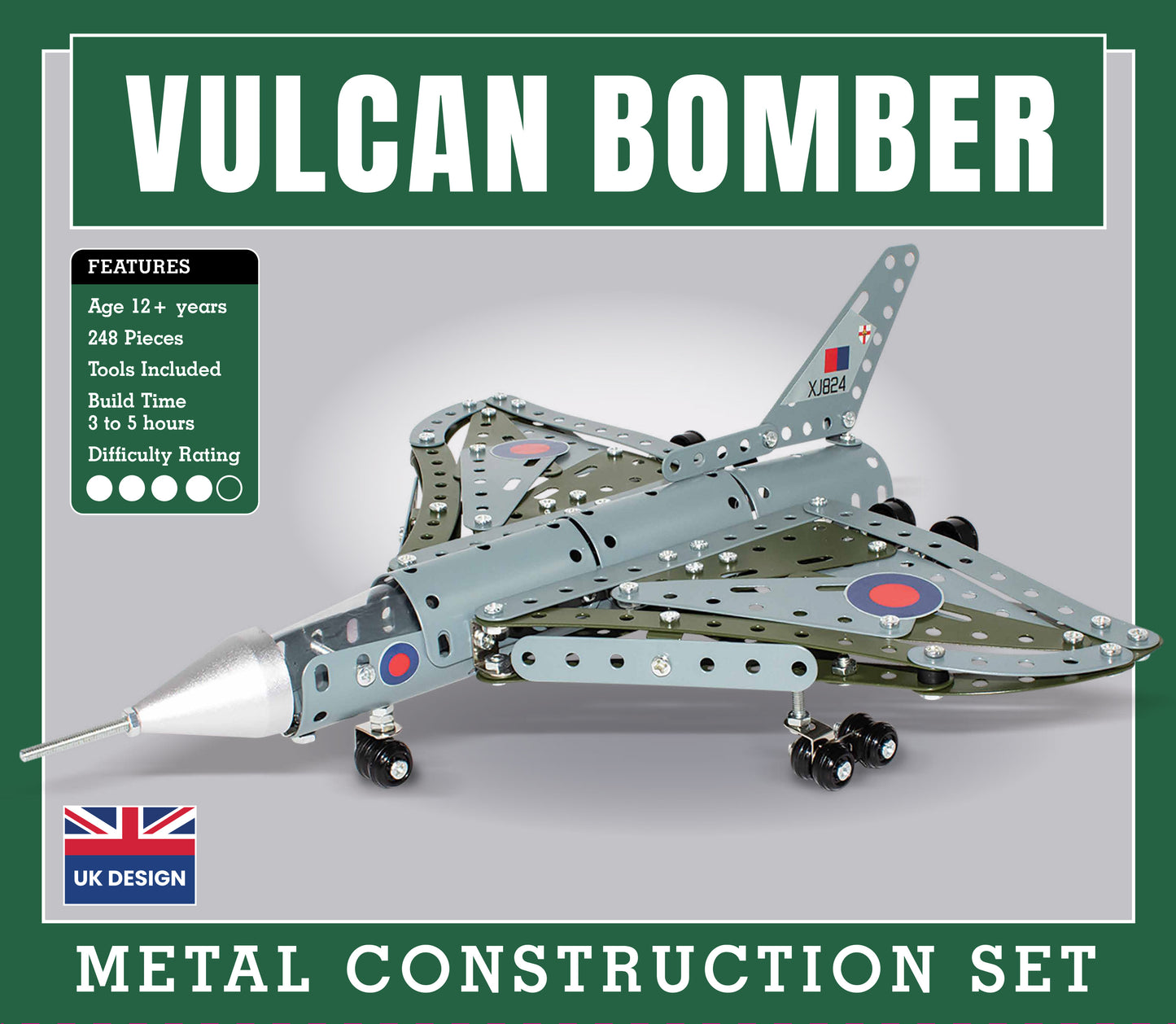 Vulcan Bomber Metal Construction Set (MINIMUM ORDER QUANITY x 4 UNITS )