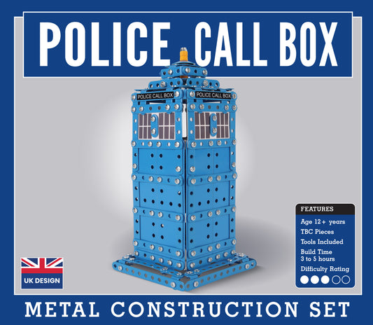 Police Call Box Metal Construction Set (MINIMUM ORDER QUANTITY x 4 UNITS)