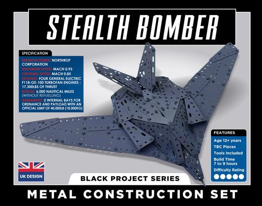 Stealth Bomber Premium Metal Construction Set (MINIMUM ORDER QUANTITY x 2 UNITS)