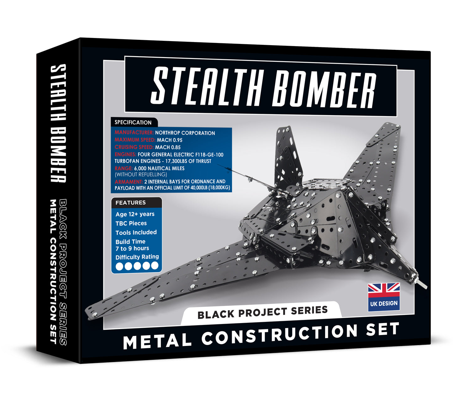 Stealth Bomber Premium Metal Construction Set (MINIMUM ORDER QUANTITY x 2 UNITS)