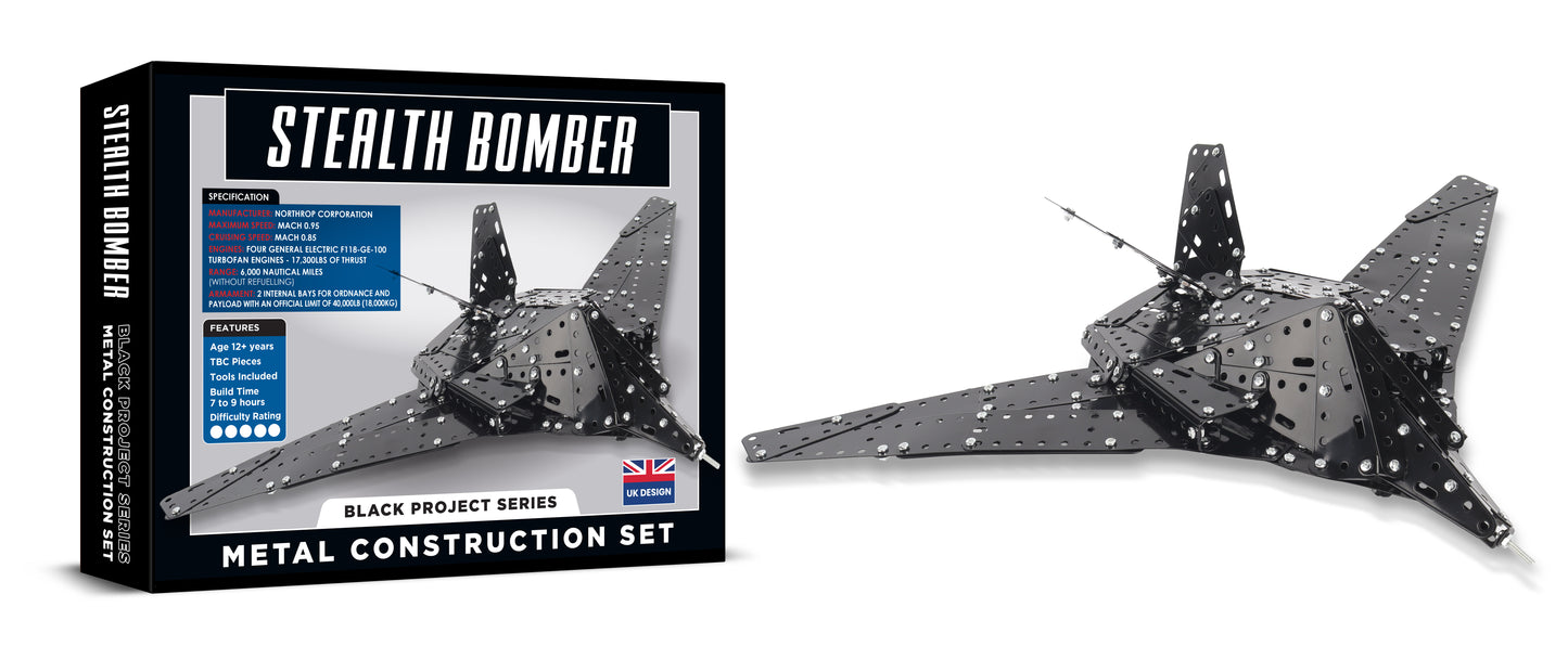Stealth Bomber Premium Metal Construction Set (MINIMUM ORDER QUANTITY x 2 UNITS)
