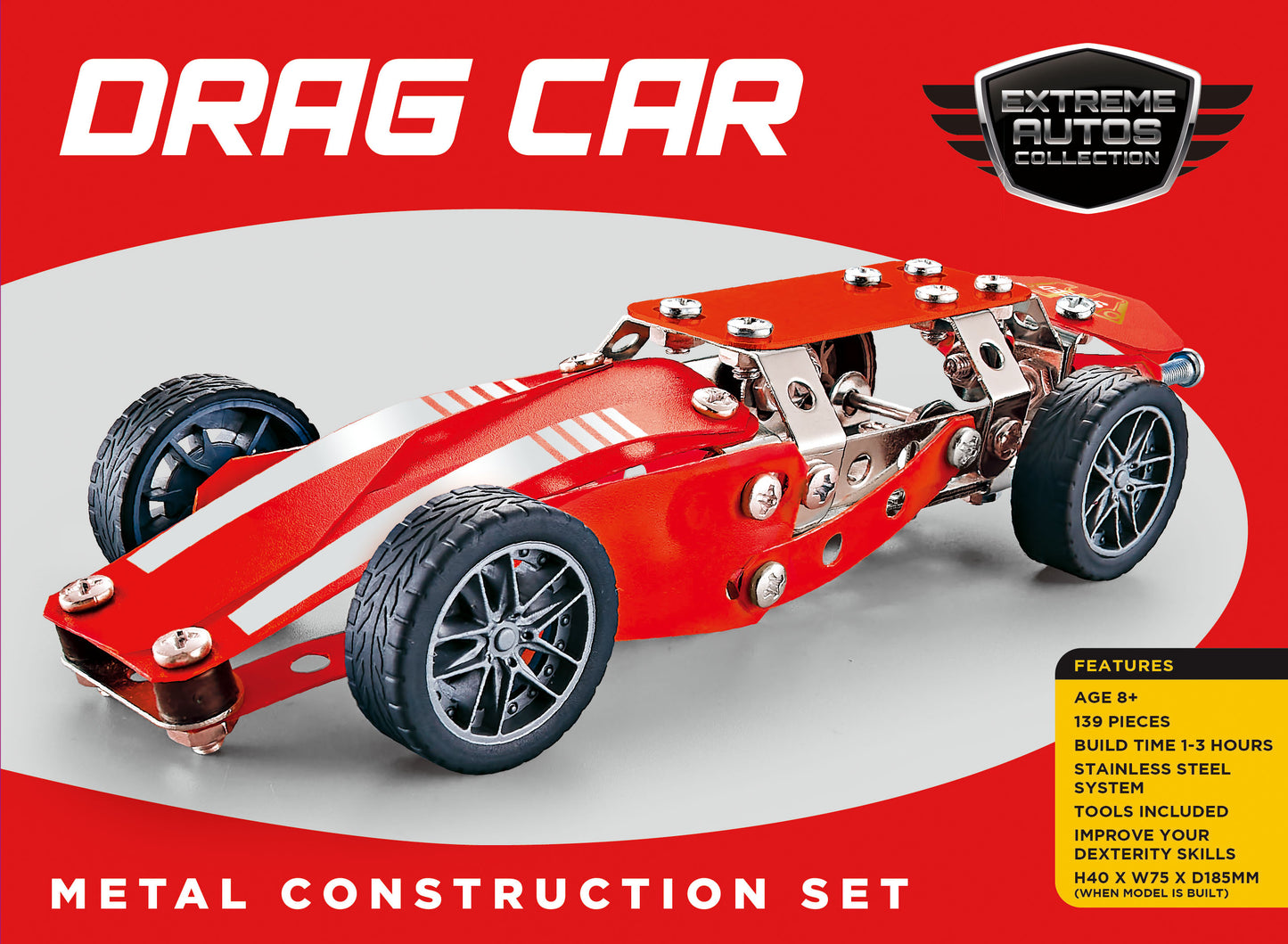 Drag Car Racer Metal Construction Set (MINIMUM ORDER QUANITY x 5 UNITS )