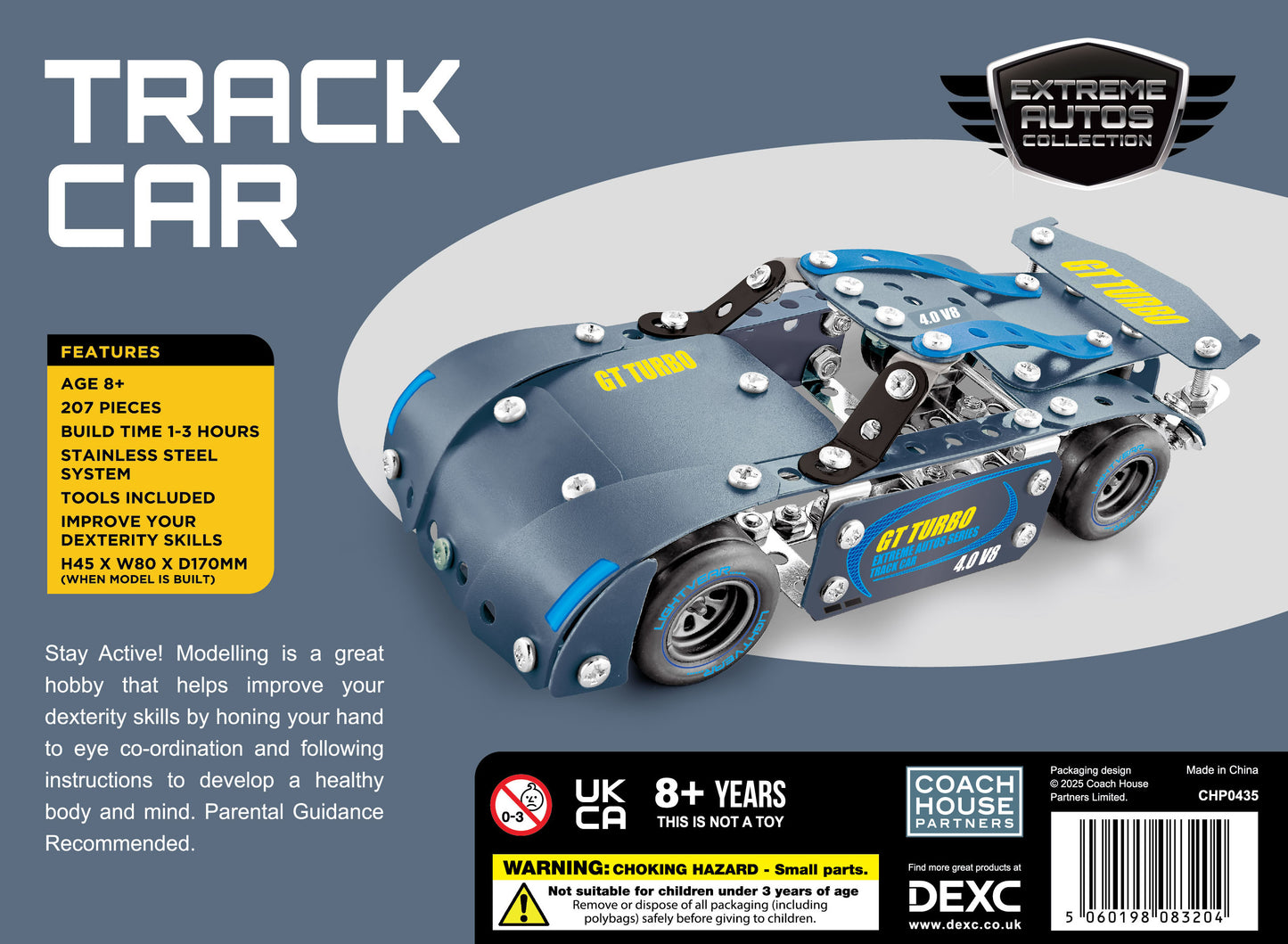 Track Car Metal Construction Set (MINIMUM ORDER QUANITY x 5 UNITS )