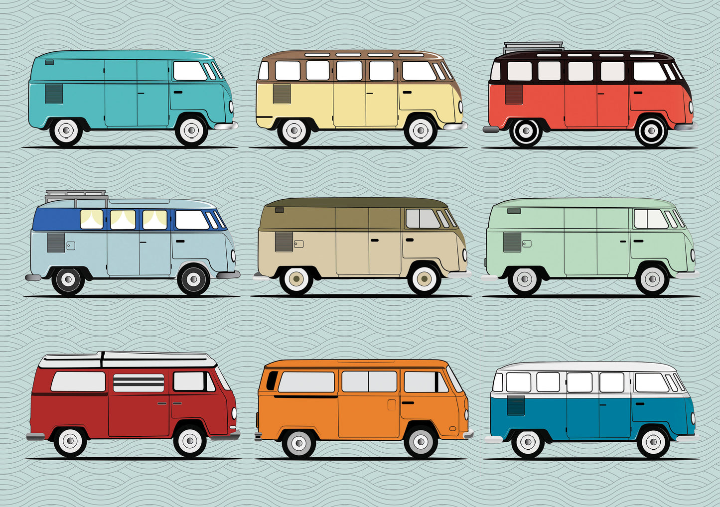 Camper Van 99 Piece Jigsaw (MINIMUM ORDER QUANITY x 4 UNITS)