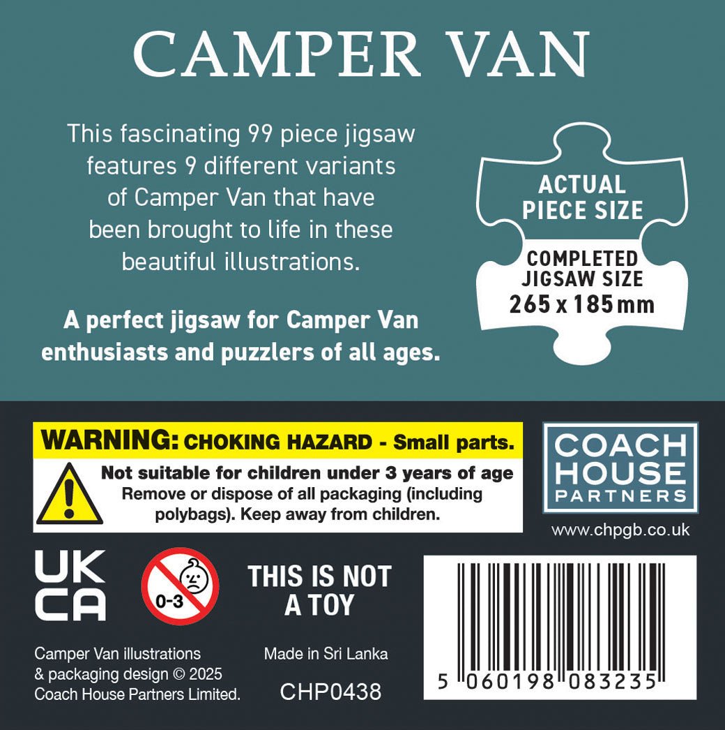 Camper Van 99 Piece Jigsaw (MINIMUM ORDER QUANITY x 4 UNITS)