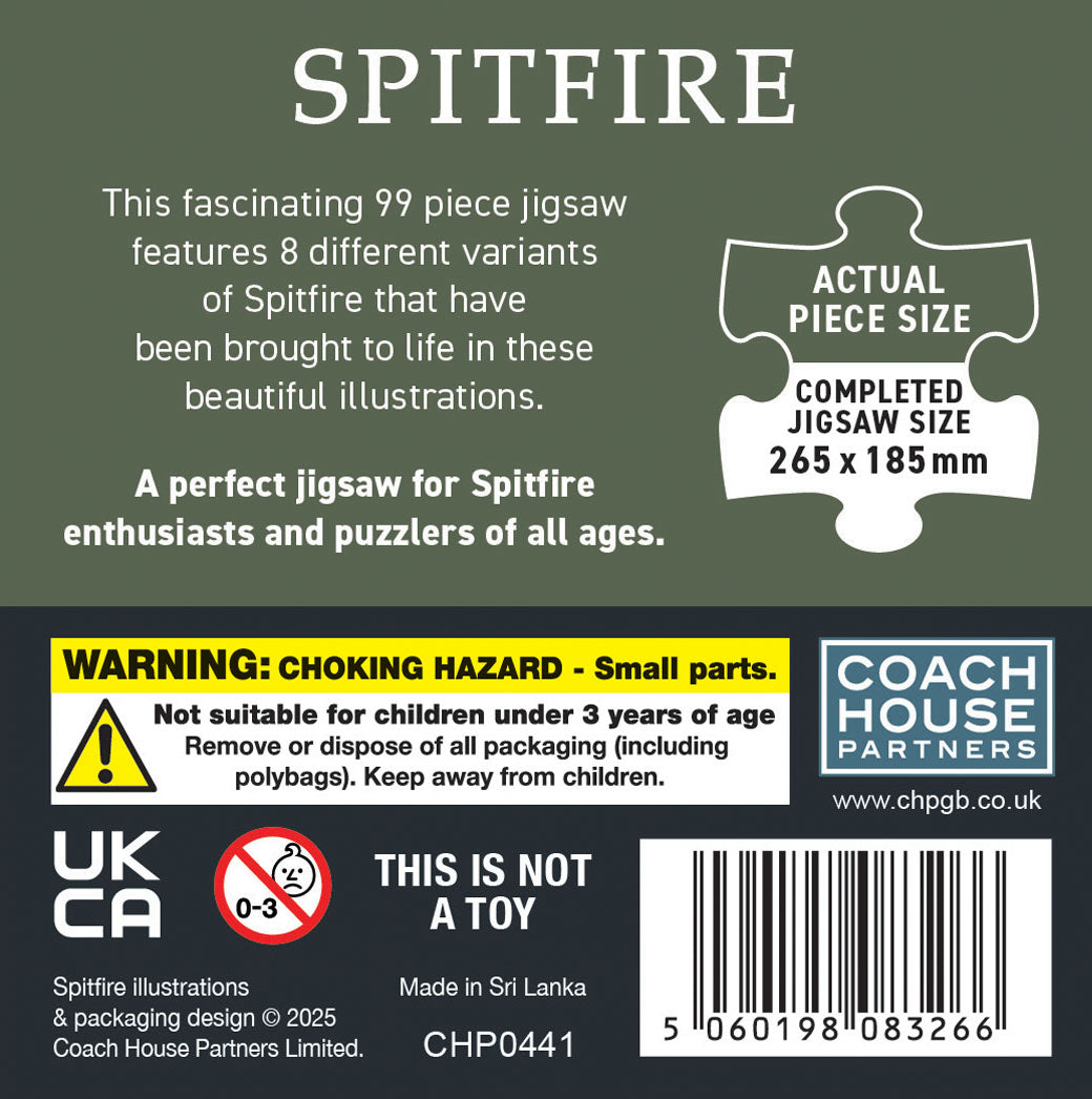 Spitfire 99 Piece Jigsaw ( MINIMUM ORDER QUANITY x 4 UNITS )
