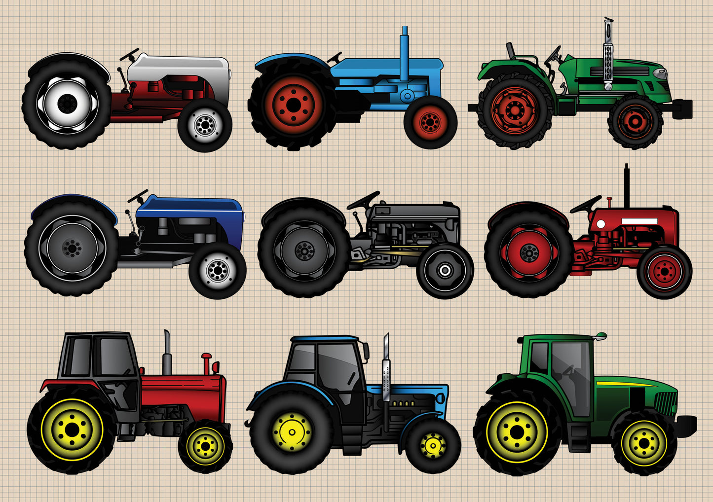 Tractors 99 Piece Jigsaw (MINIMUM ORDER QUANTITY x 4 UNITS)