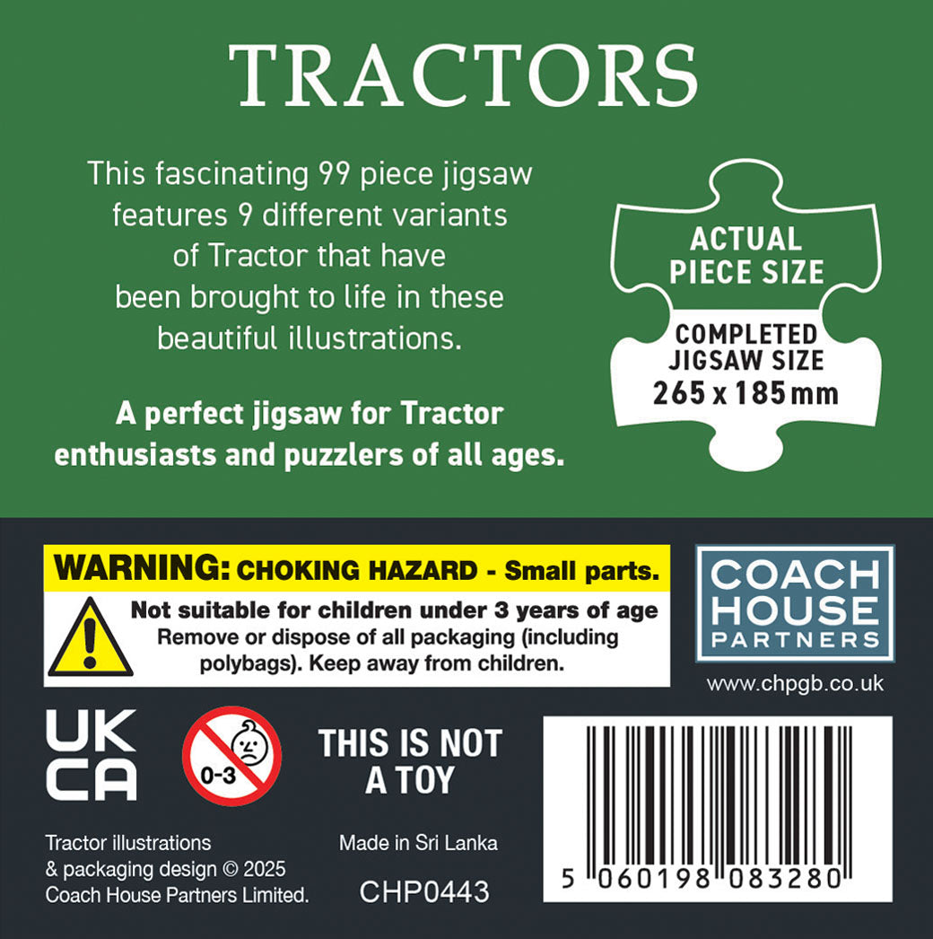 Tractors 99 Piece Jigsaw (MINIMUM ORDER QUANTITY x 4 UNITS)