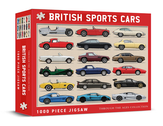 British Sports Cars 1000 Piece Jigsaw (MINIMUM ORDER QUANTITY x 4 UNITS)