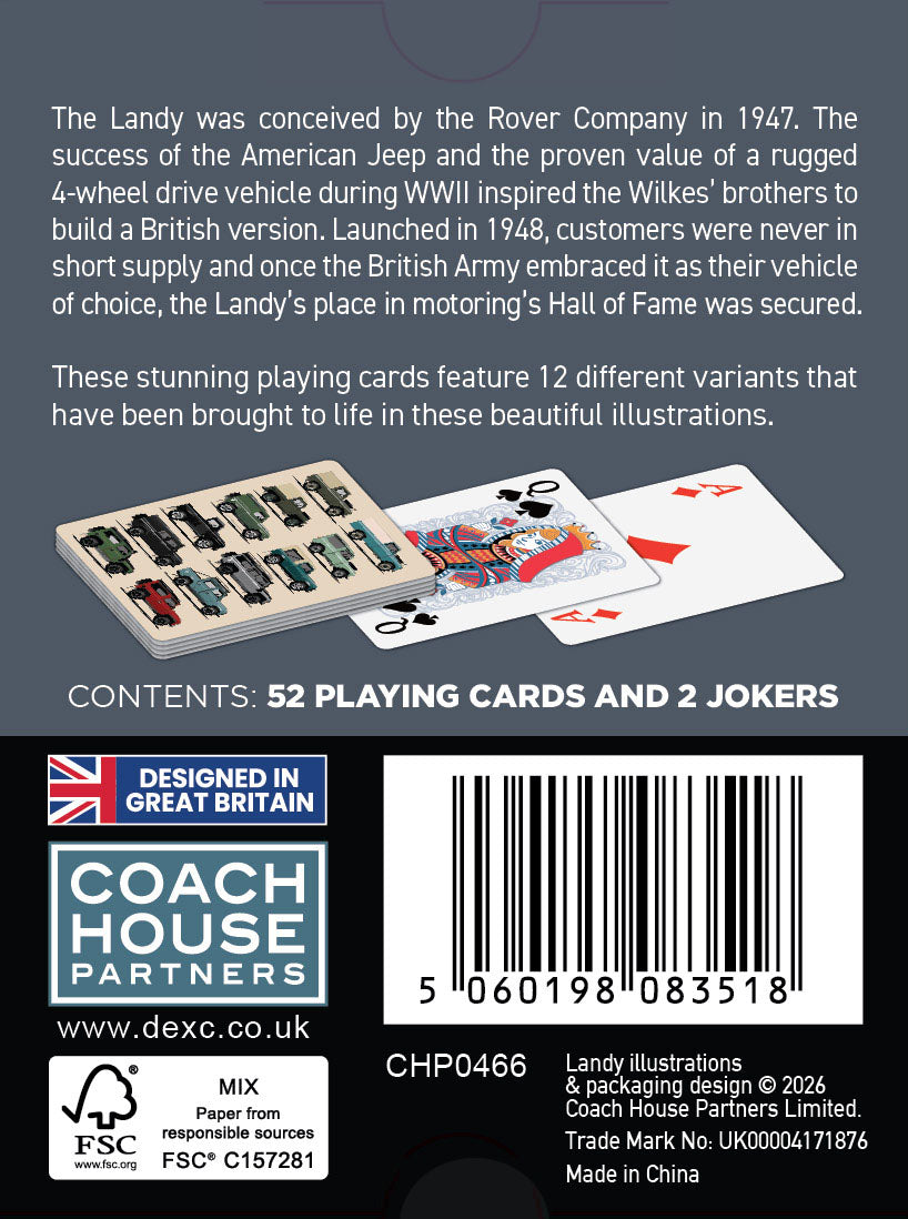 Landy Playing Cards (MINIMUM ORDER QUANTITY x 6 UNITS)