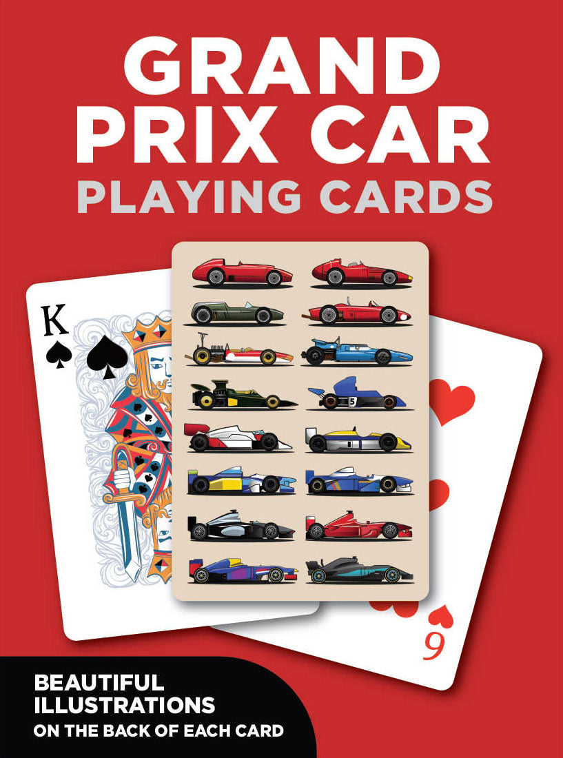 Grand Prix Car Playing Cards (MINIMUM ORDER QUANTITY x 6 UNITS)
