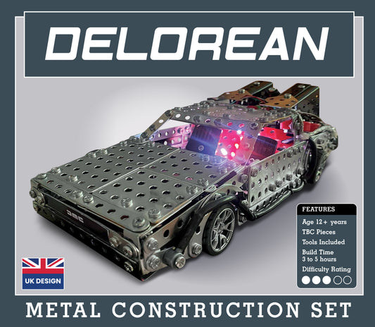 DeLorean Metal Construction Set (MINIMUM ORDER QUANTITY x 4 UNITS)