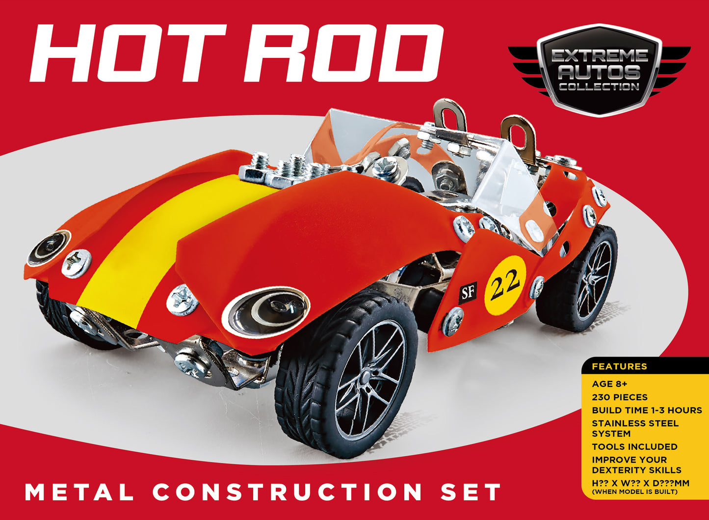 Extreme Autos Hot Rod Metal Construction Set (MINIMUM ORDER QUANTITY x 4 UNITS)
