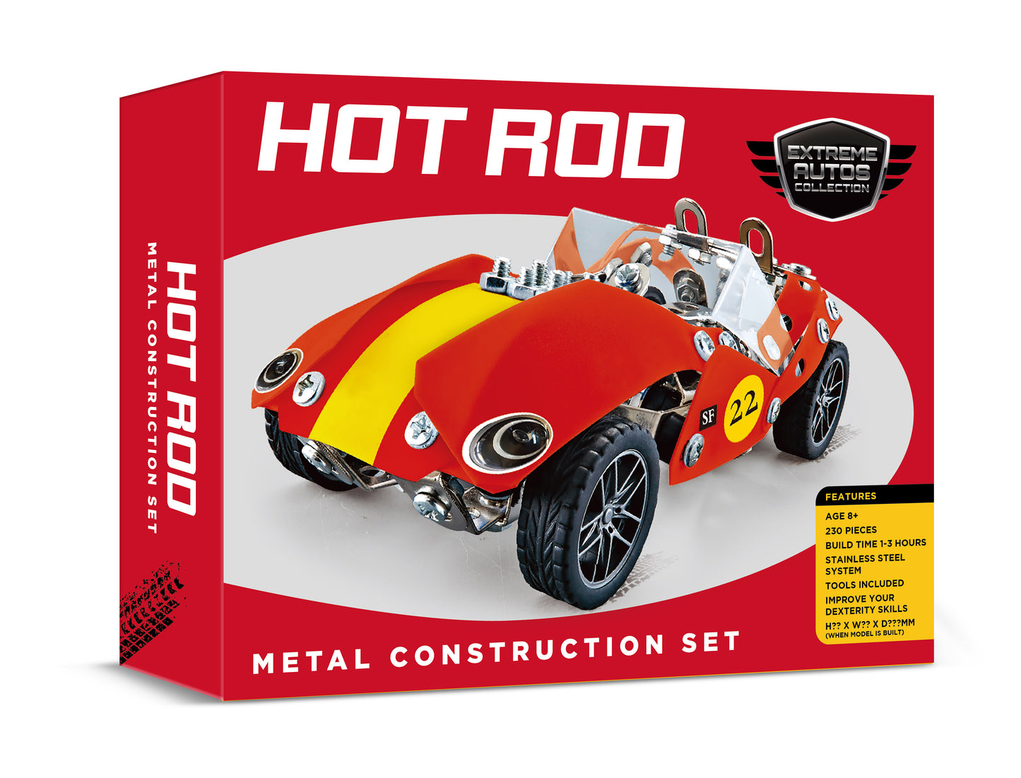 Extreme Autos Hot Rod Metal Construction Set (MINIMUM ORDER QUANTITY x 4 UNITS)