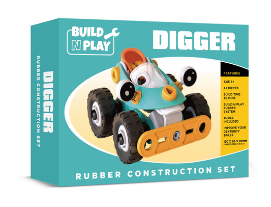 Digger Build n Play Rubber Construction Set (MINIMUM ORDER QUANTITY x 4 UNITS)