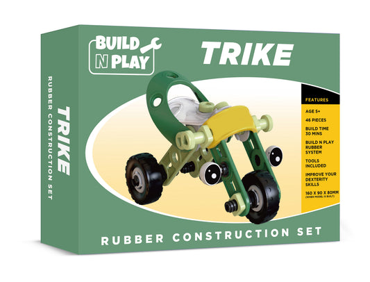 Trike Build n Play Rubber Construction Set  (MINIMUM ORDER QUANTITY x 4 UNITS)