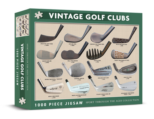 Vintage Golf Clubs 1000 Piece Jigsaw (MINIMUM ORDER QUANTITY x 4 UNITS)