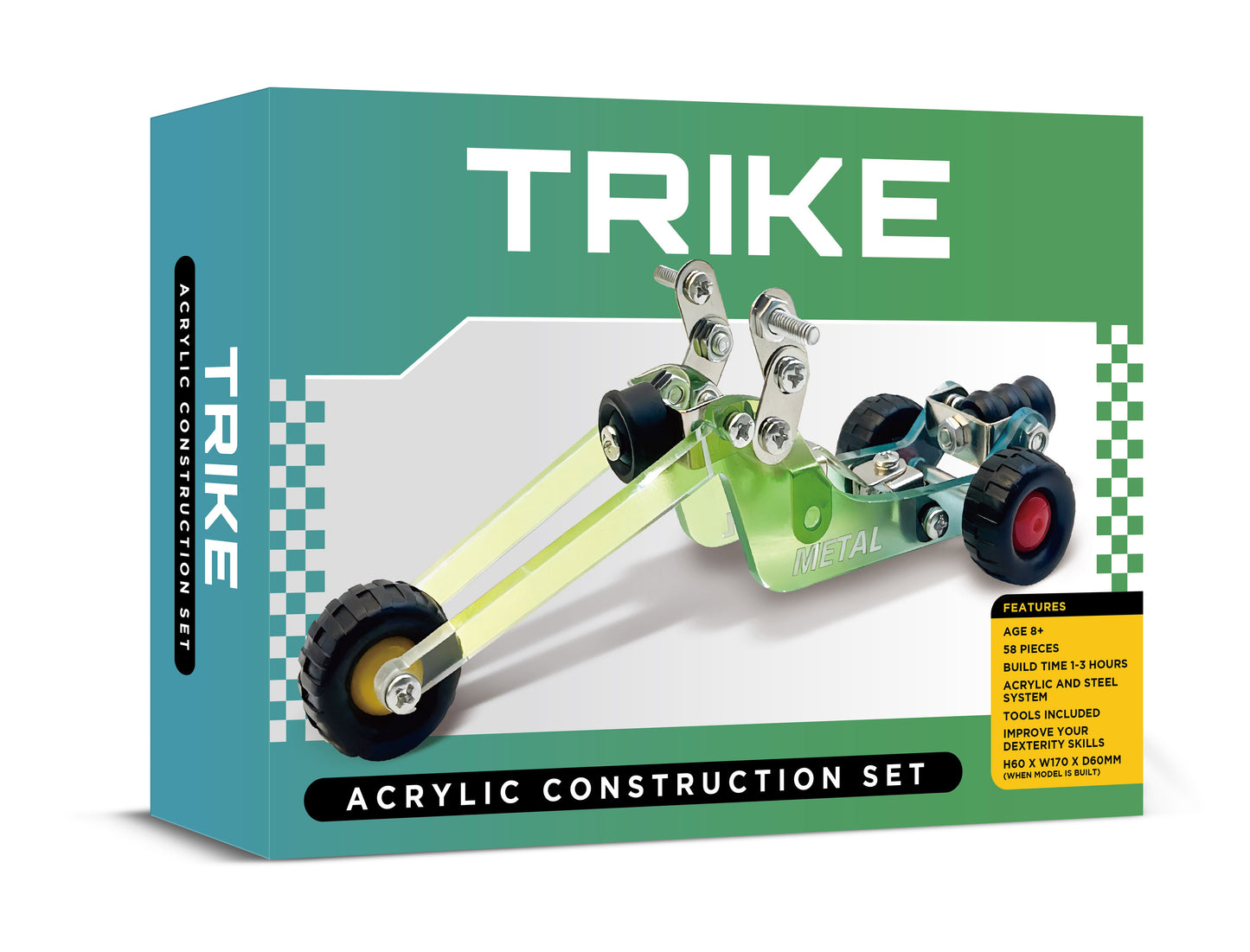 Trike Acrylic/Metal Construction Set (MINIMUM ORDER QUANTITY x 4 UNITS)