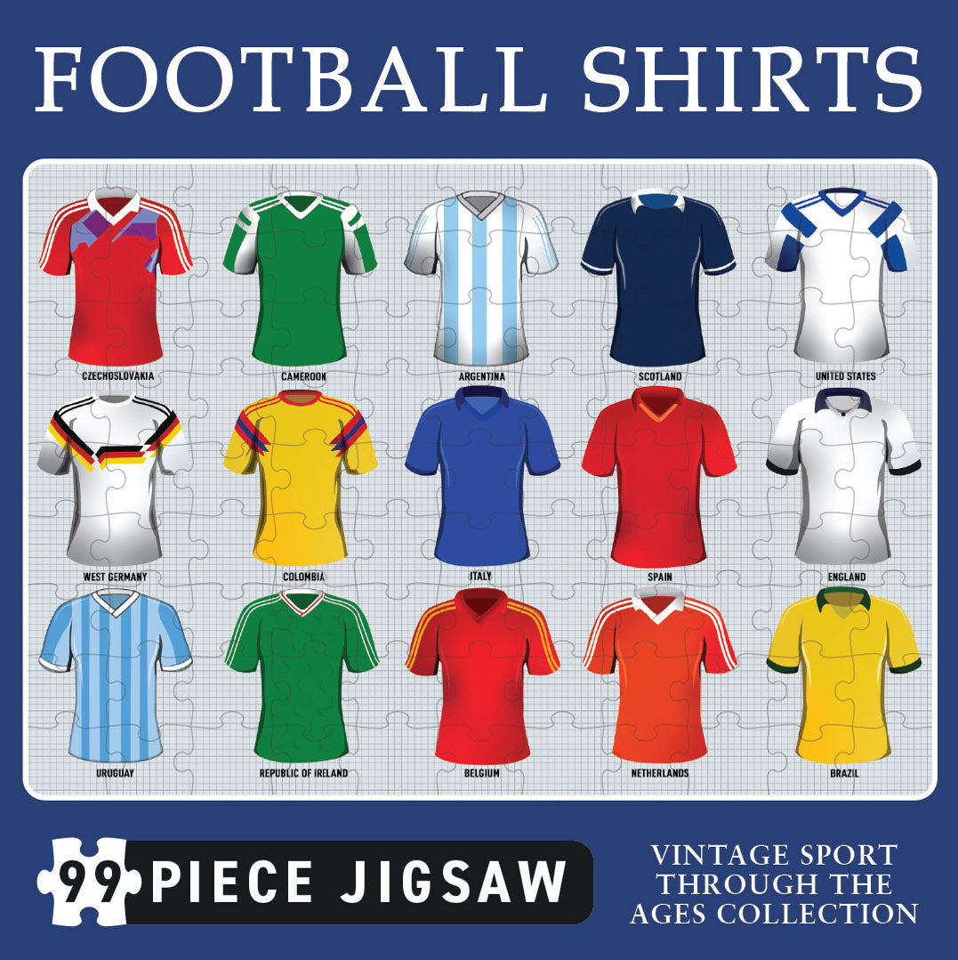 Football Shirts 99 Piece Jigsaw (MINIMUM ORDER QUANTITY x 6 UNITS)