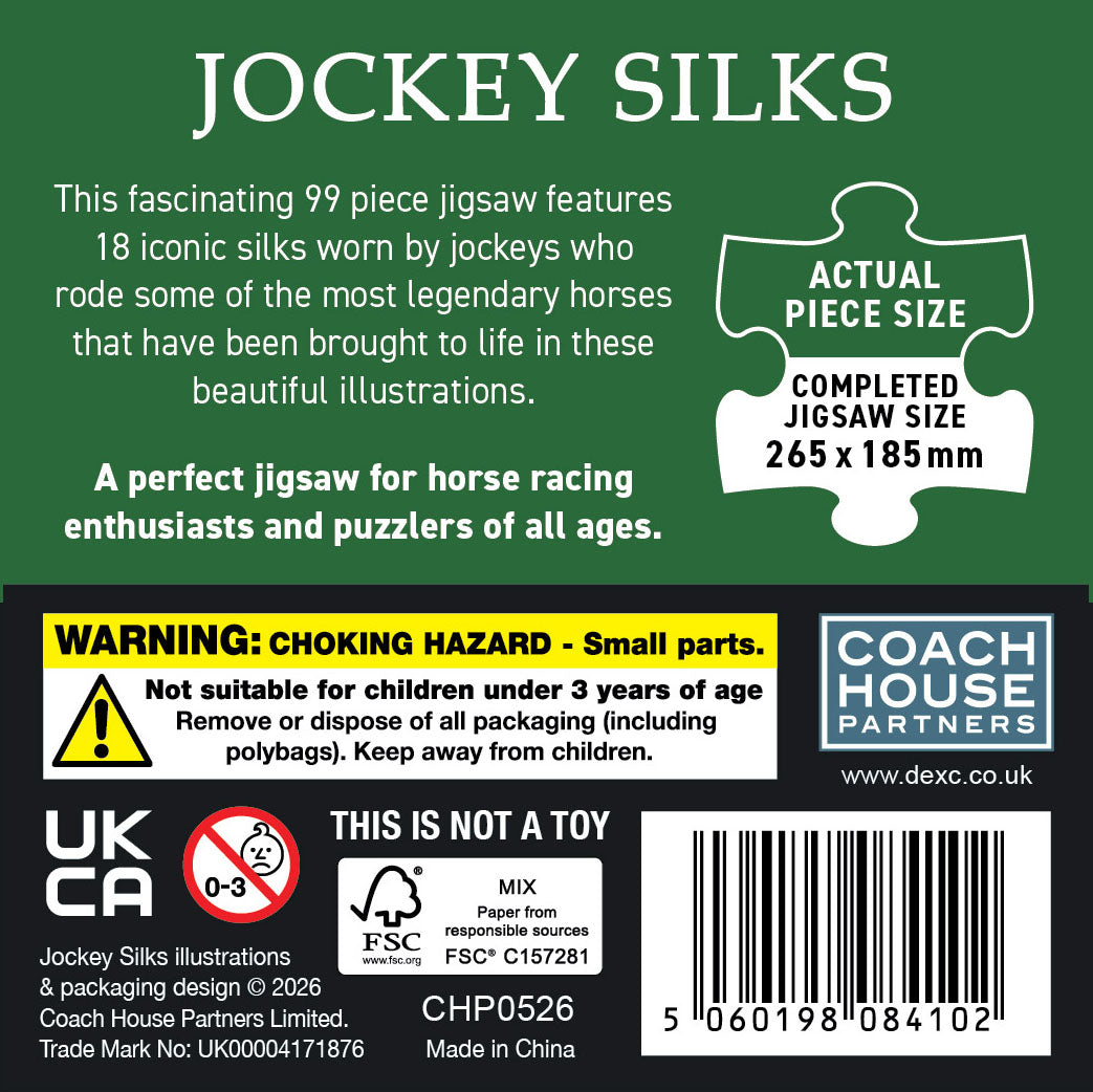 Jockey Silks 99 Piece Jigsaw (MINIMUM ORDER QUANTITY x 6 UNITS)