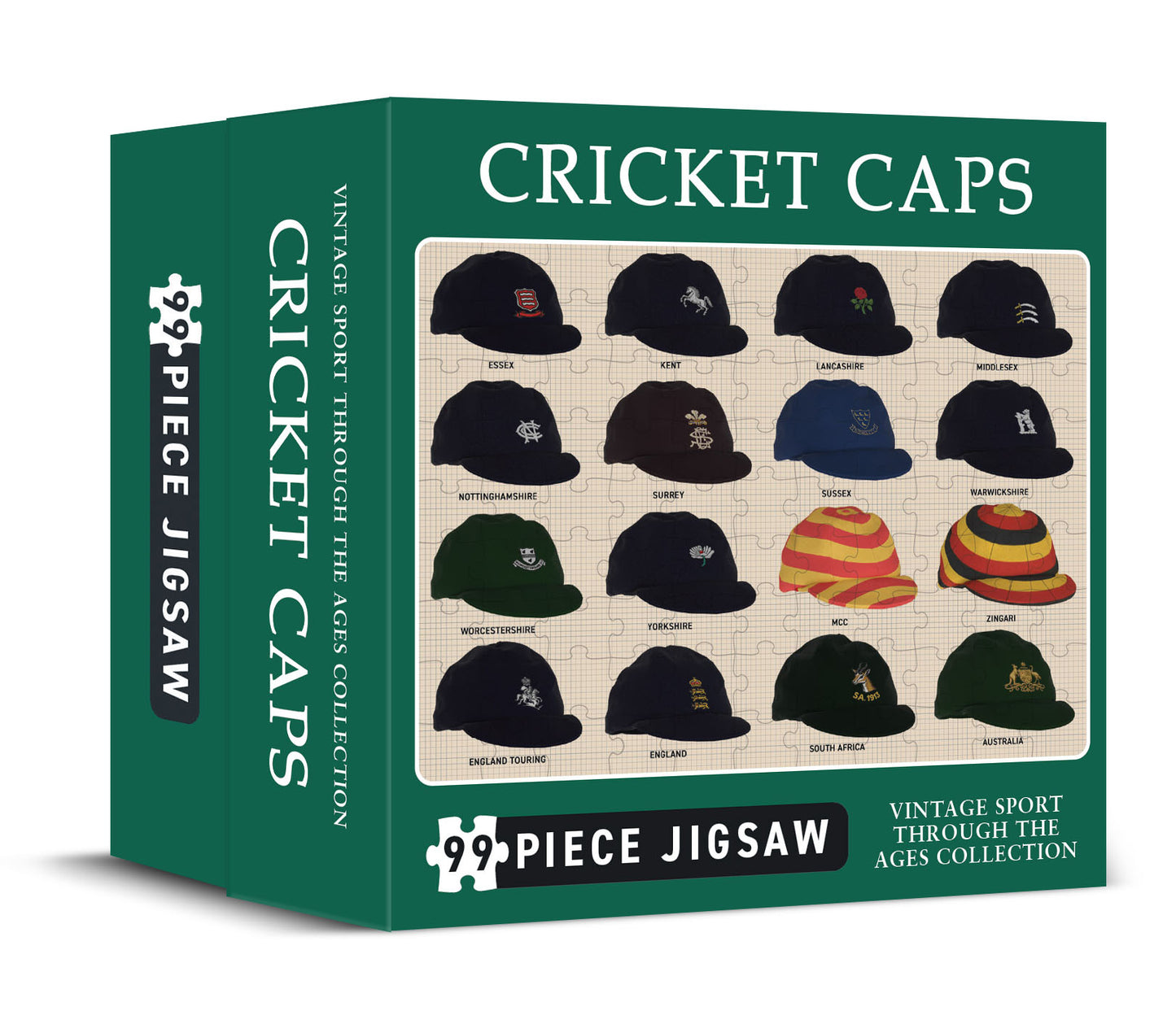 Cricket Caps 99 Piece Jigsaw (MINIMUM ORDER QUANTITY x 6 UNITS)