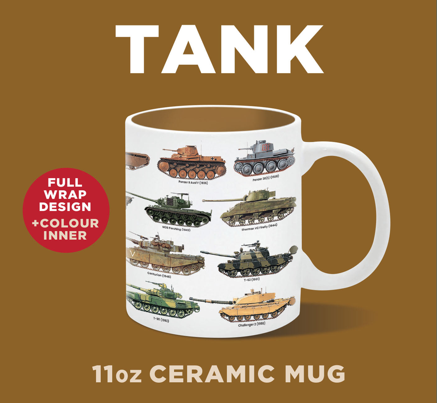 Tanks Ceramic Mug 11oz  (MINIMUM ORDER QUANTITY x 4 UNITS)