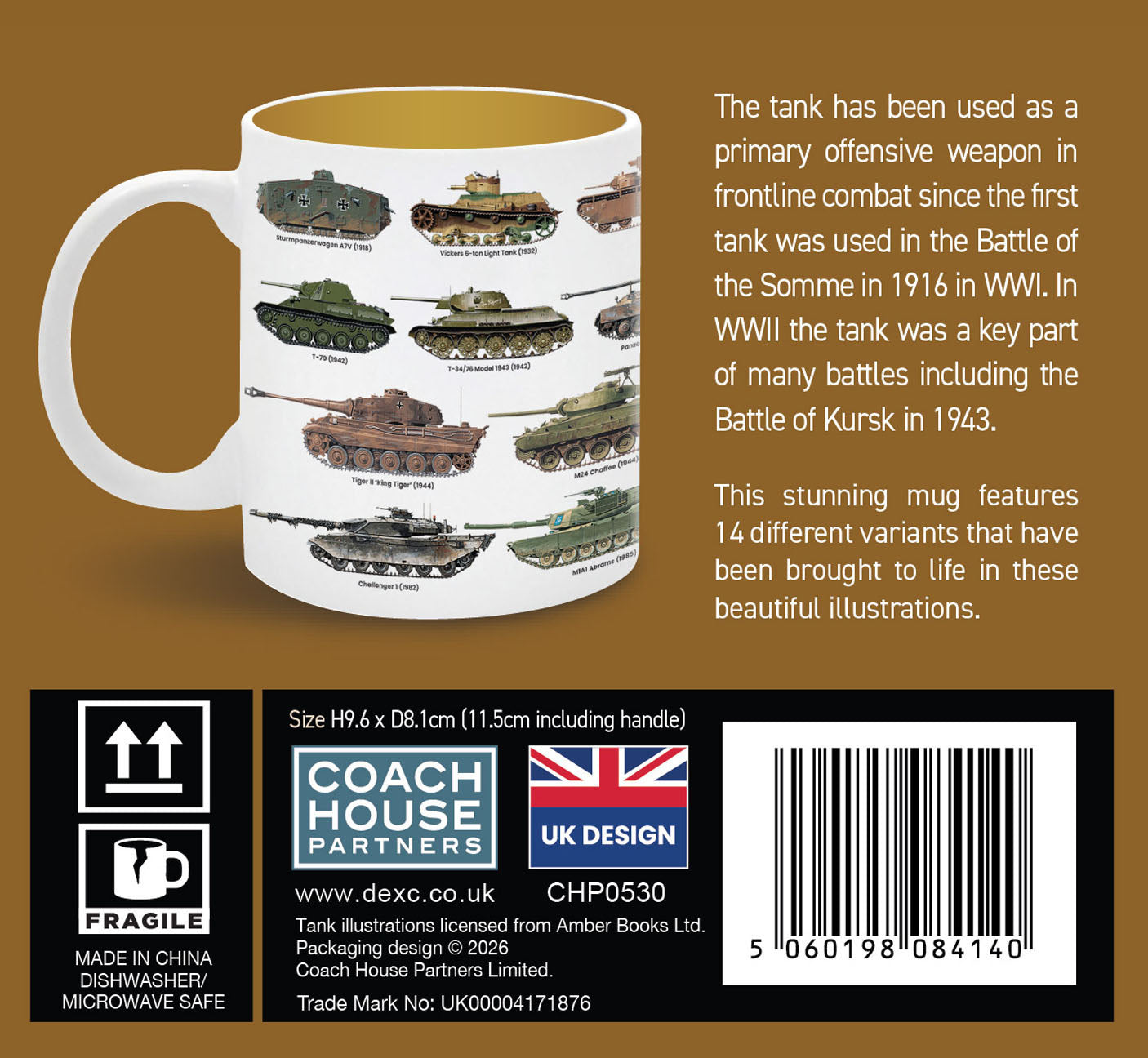 Tanks Ceramic Mug 11oz  (MINIMUM ORDER QUANTITY x 4 UNITS)