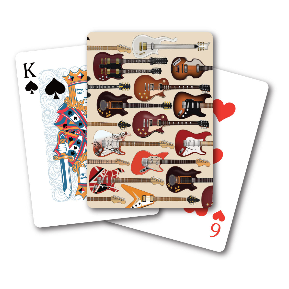 Guitars Playing Cards (MINIMUM ORDER QUANTITY x 6 UNITS)