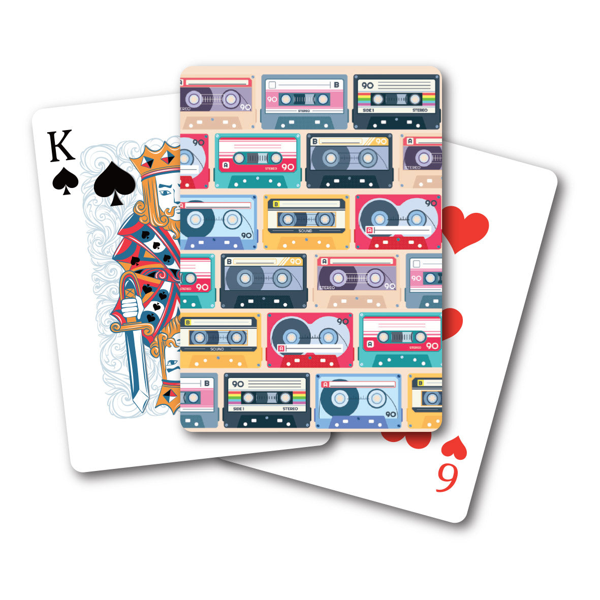 Cassette Tapes Playing Cards (MINIMUM ORDER QUANTITY x 6 UNITS)