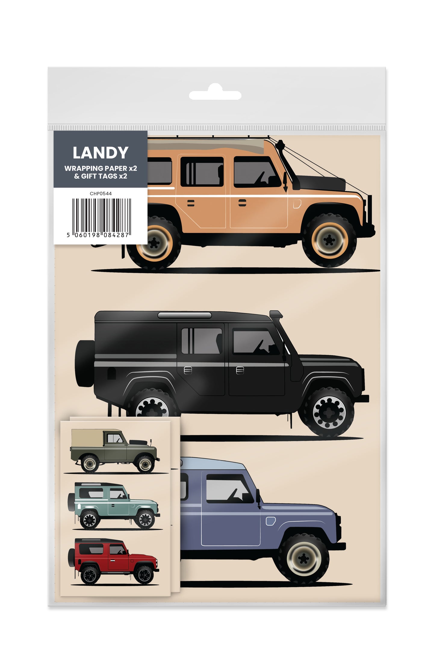 Landy Gift Wrap + Gift Tag x2 (MINIMUM ORDER QUANTITY x 6 UNITS)