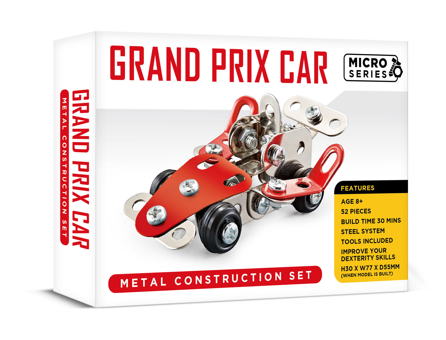 Micro Series Grand Prix Car Metal Construction Set (MINIMUM ORDER QUANTITY x 6 UNITS)