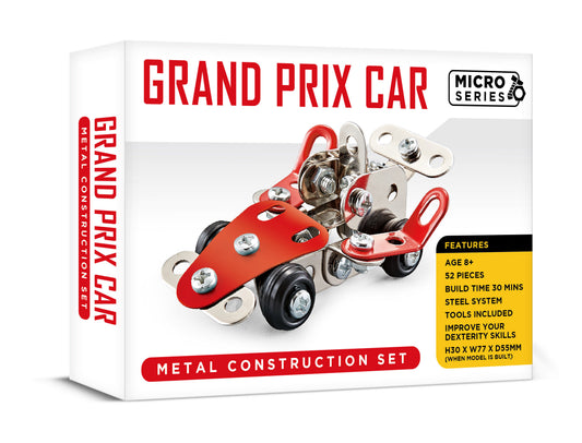 Micro Series Grand Prix Car Metal Construction Set (MINIMUM ORDER QUANTITY x 6 UNITS)