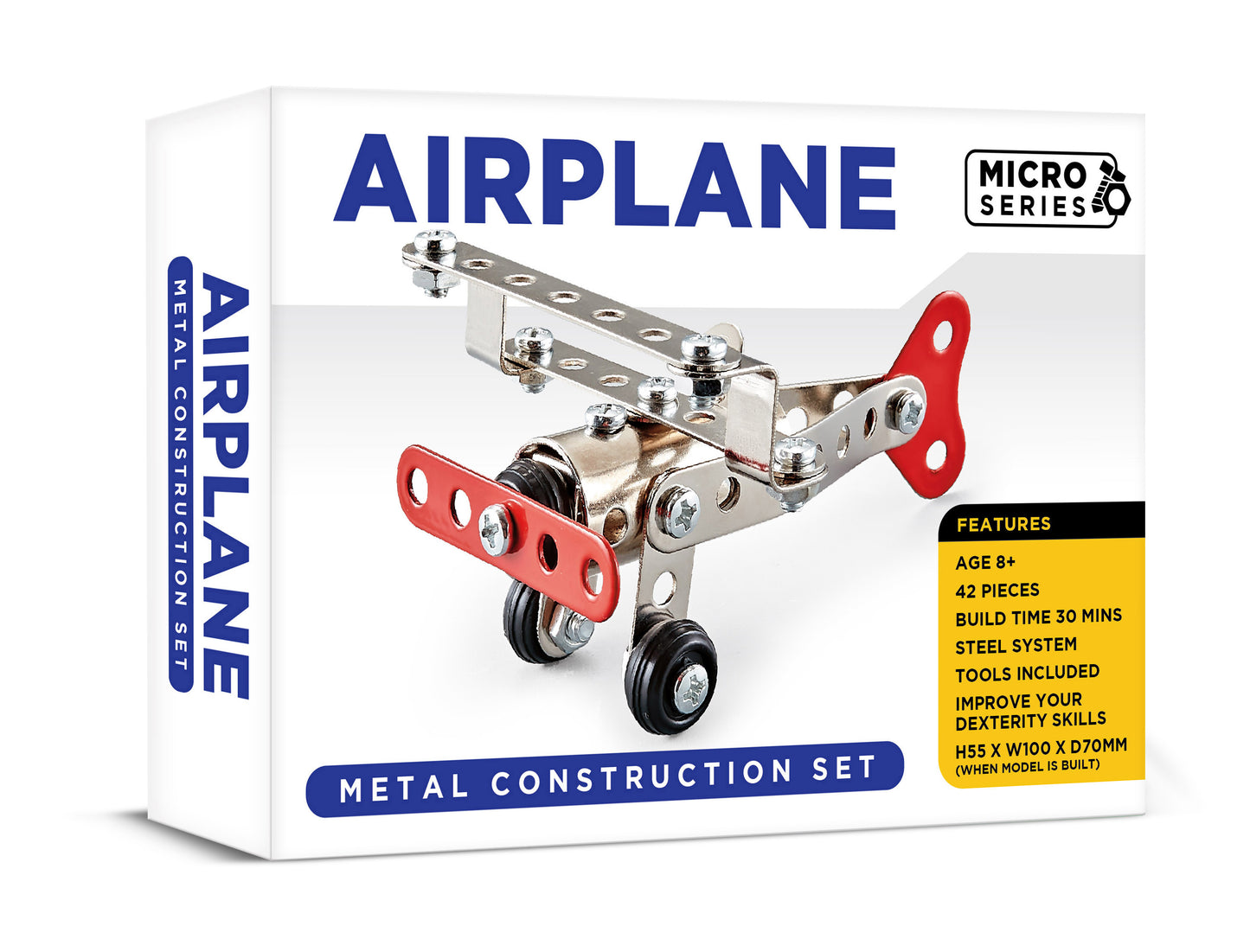 Micro Series Airplane Metal Construction Set (MINIMUM ORDER QUANTITY x 6 UNITS)
