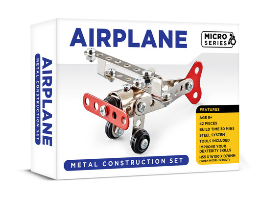 Micro Series Airplane Metal Construction Set (MINIMUM ORDER QUANTITY x 6 UNITS)