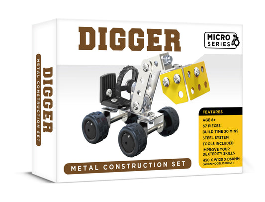 Micro Series Digger Metal Construction Set (MINIMUM ORDER QUANTITY x 6 UNITS)