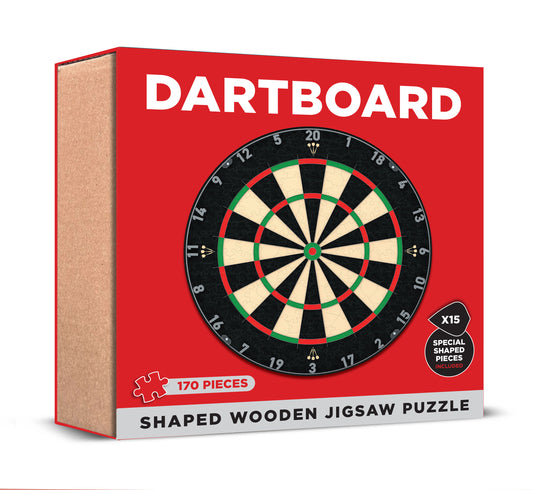 Dartboard Wooden Shaped Jigsaw (MINIMUM ORDER QUANTITY x 5 UNITS)