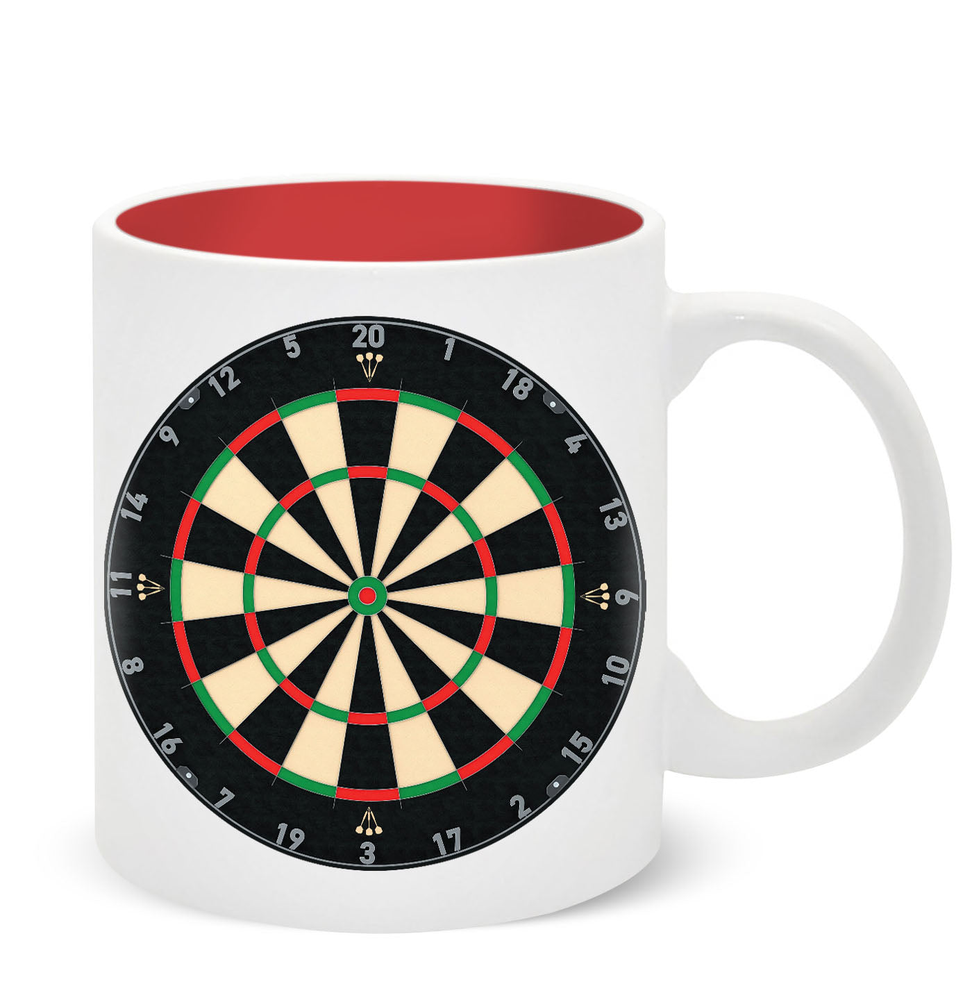 Dartboard Ceramic Mug 11oz (MINIMUM ORDER QUANTITY X 4 UNITS)