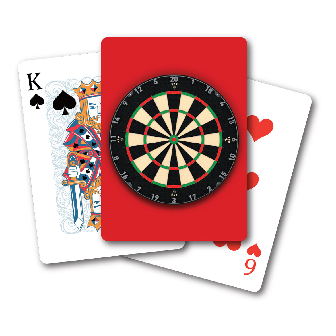Dartboard Playing Cards (MINIMUM ORDER QUANTITY x 6 UNITS)