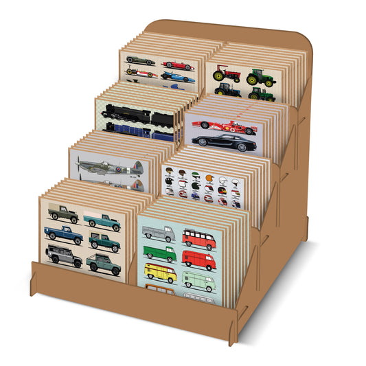 Transport Greetings Cards CDU including 96 cards