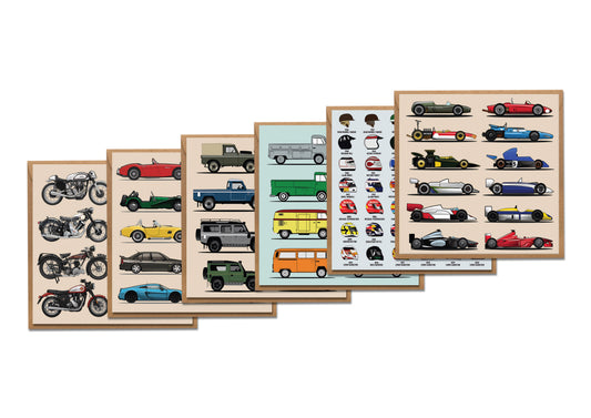 Transport Greeting Cards - 6 Pack (MINIMUM ORDER QUANTITY x 4 UNITS)